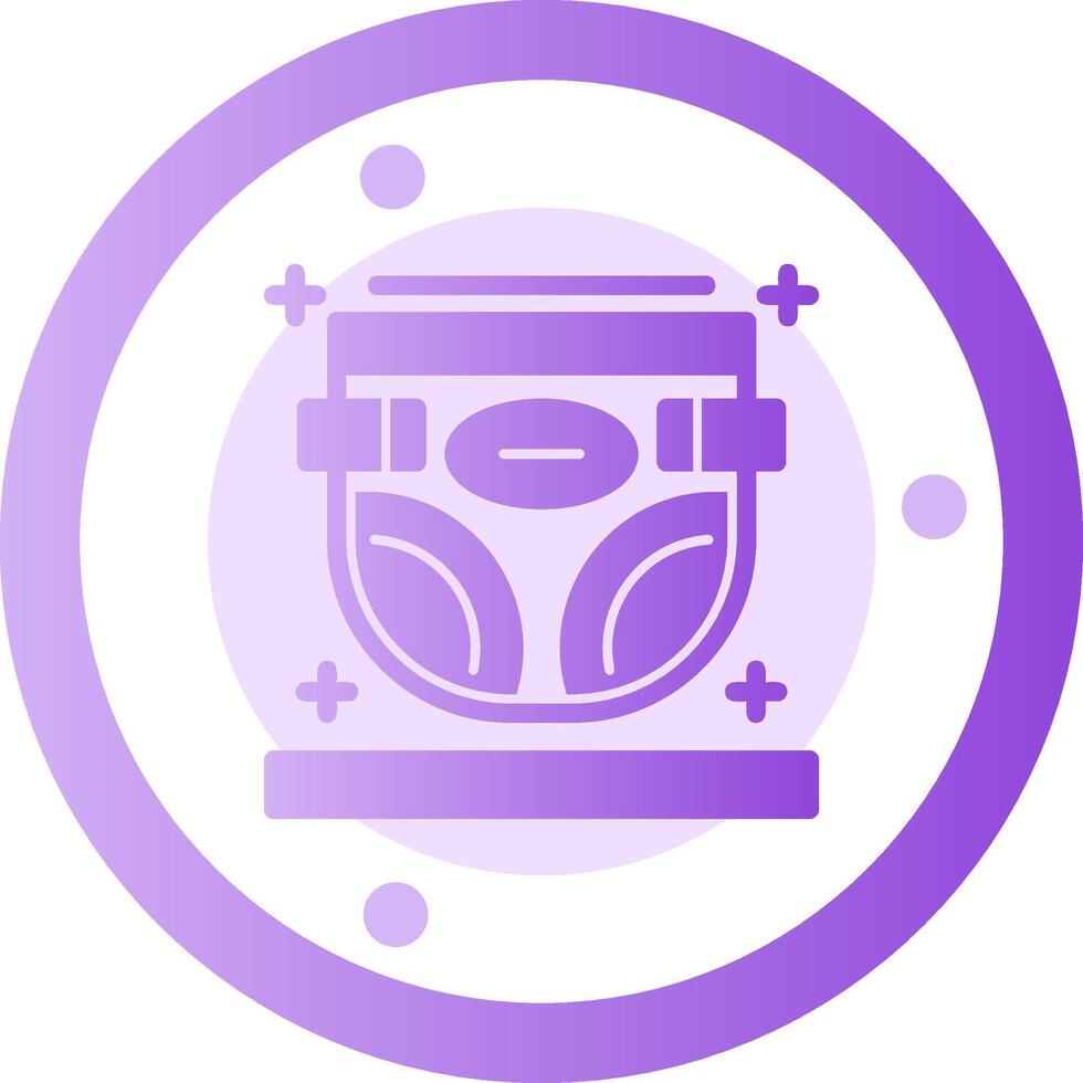 Diaper Glyph Gradient Icon vector