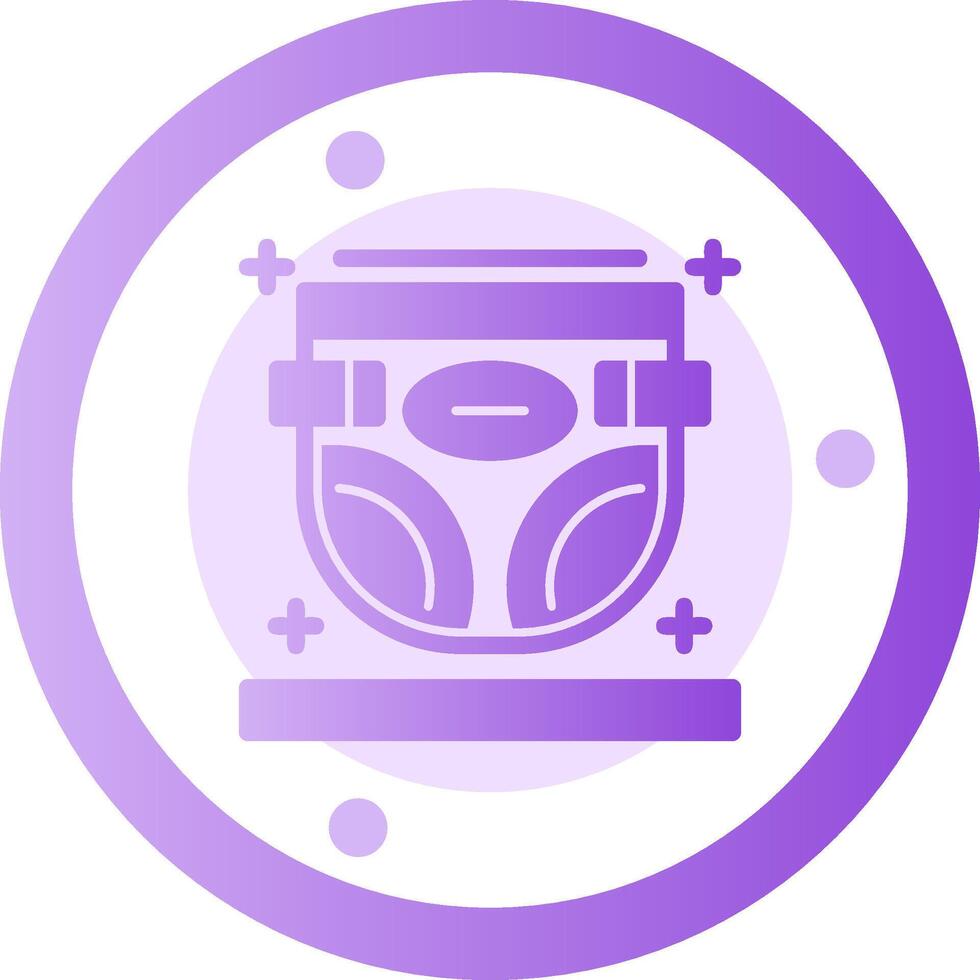 Diaper Glyph Gradient Icon vector