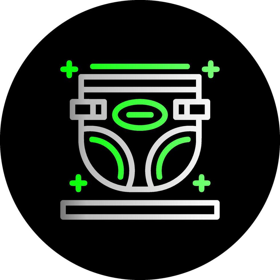 Diaper Dual Gradient Circle Icon vector