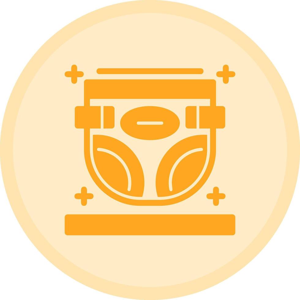 Diaper Multicolor Circle Icon vector