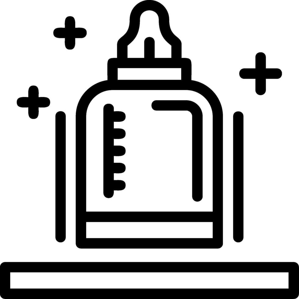 Baby bottle Line Icon vector