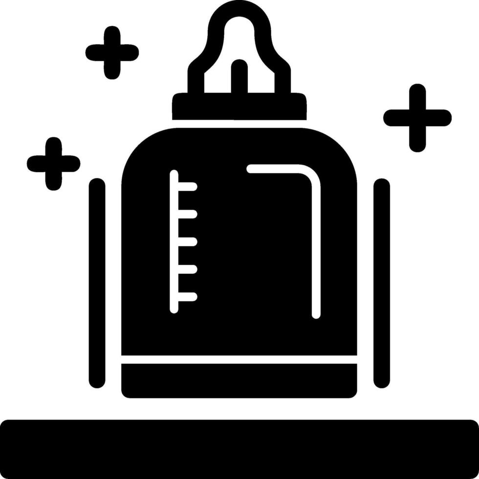 Baby bottle Glyph Icon vector