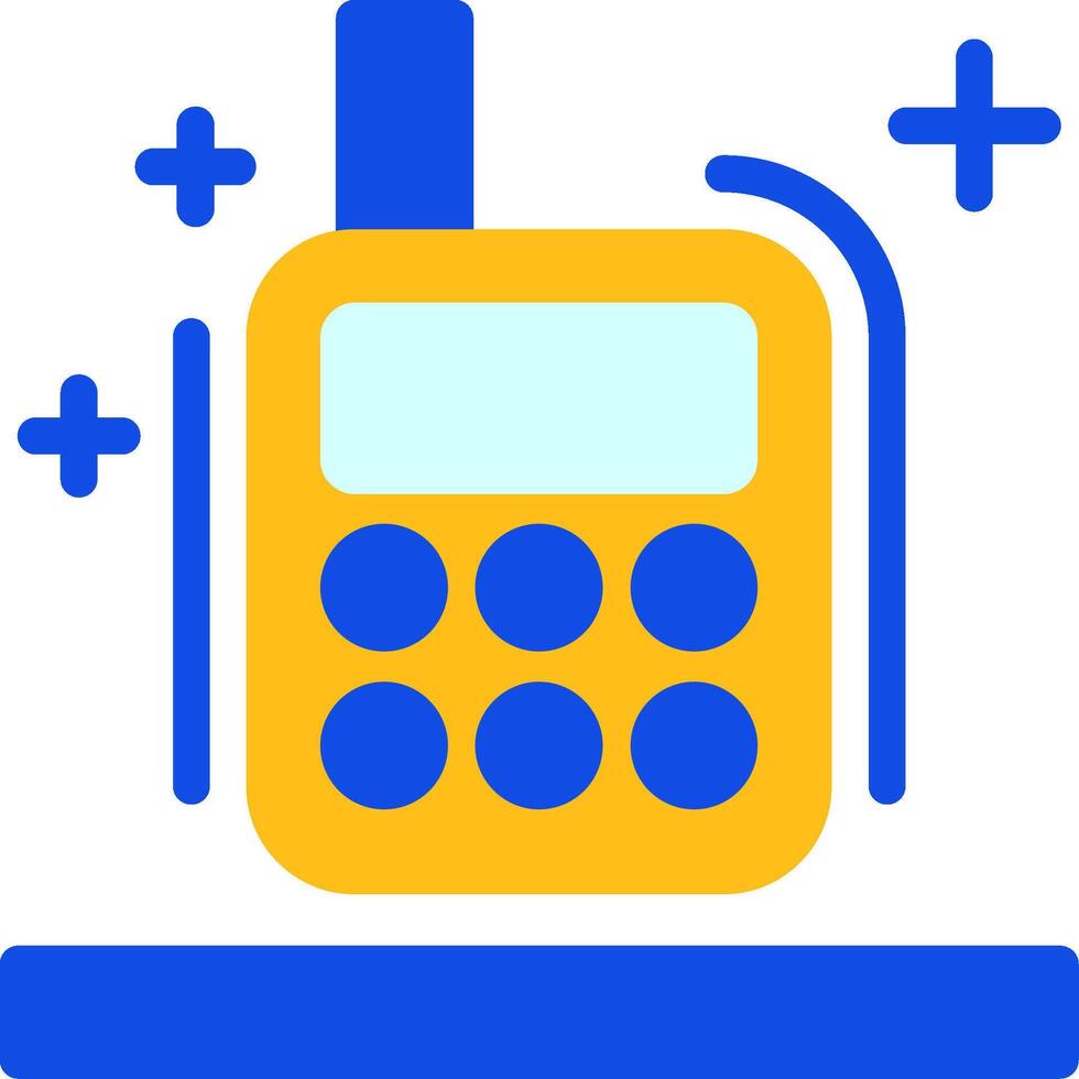 Baby monitor Flat Two Color Icon vector