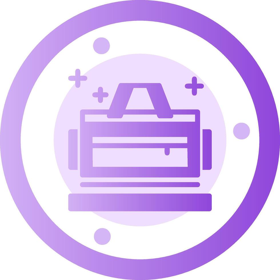 Diaper bag Glyph Gradient Icon vector