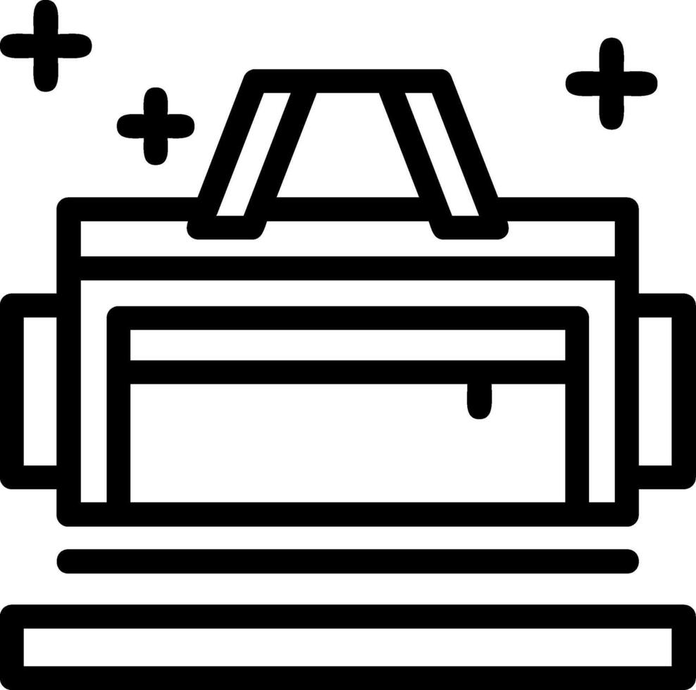 Diaper bag Line Icon vector