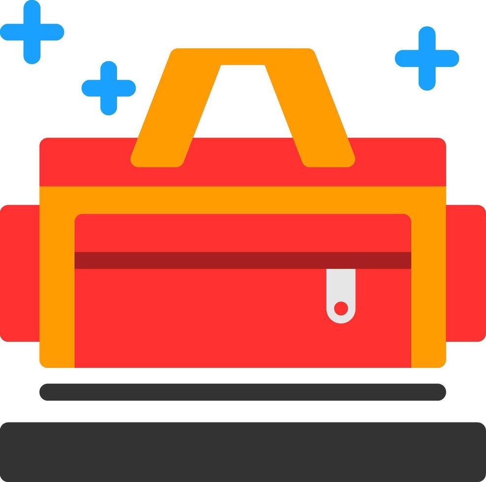 Diaper bag Flat Icon vector