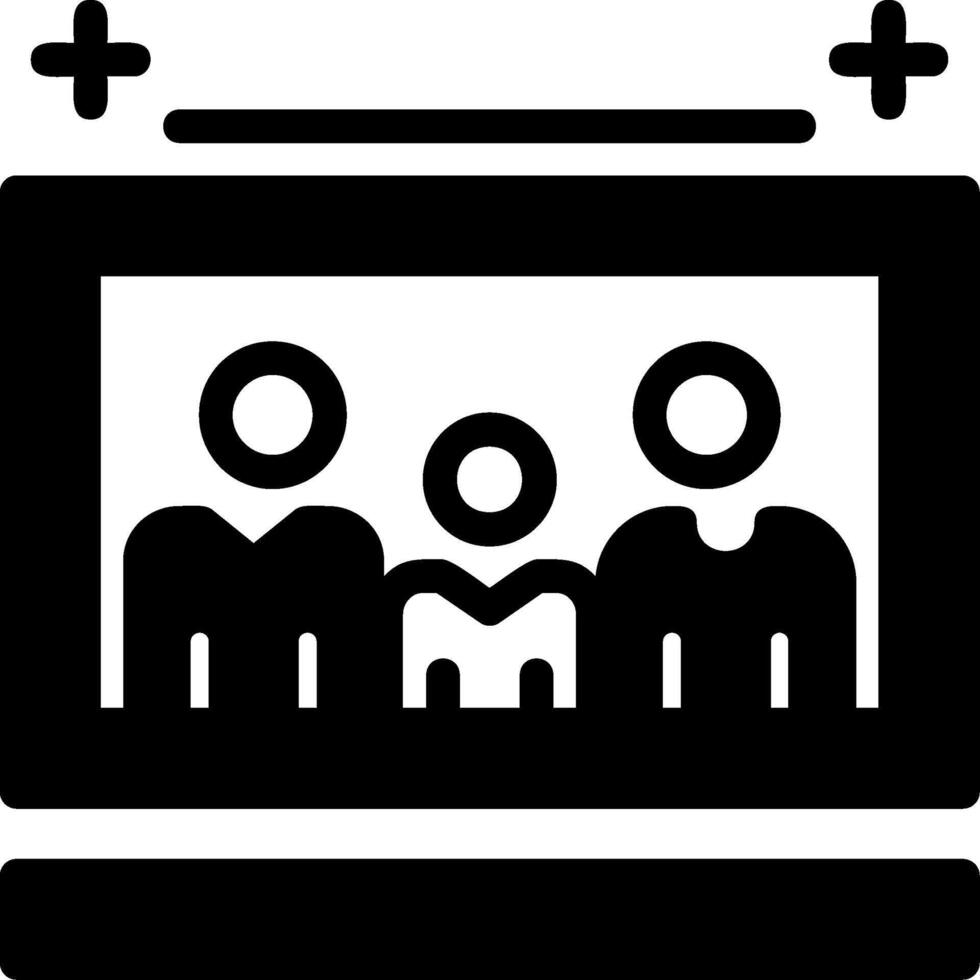 Family photo Glyph Icon vector