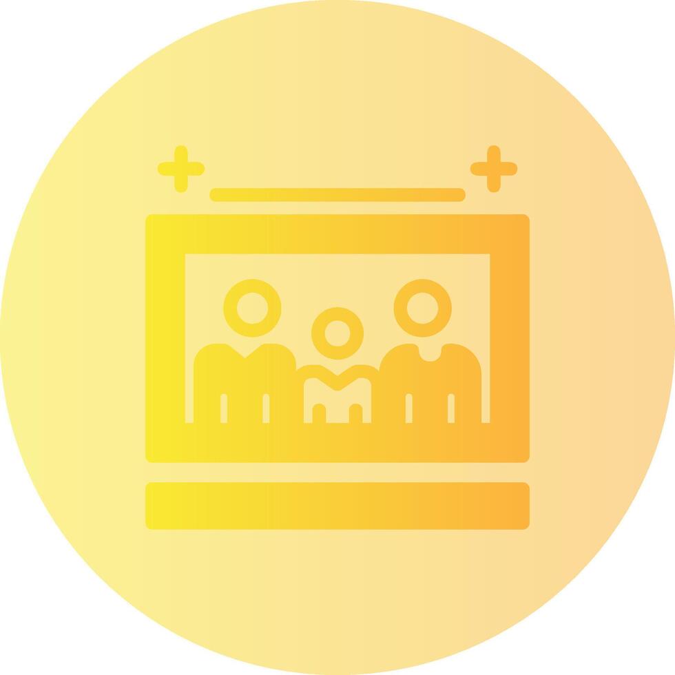 Family photo Gradient Circle Icon vector