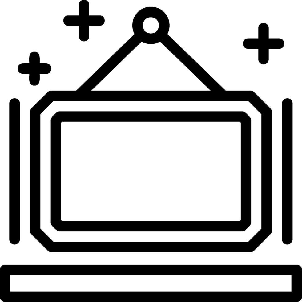 Picture frame Line Icon vector