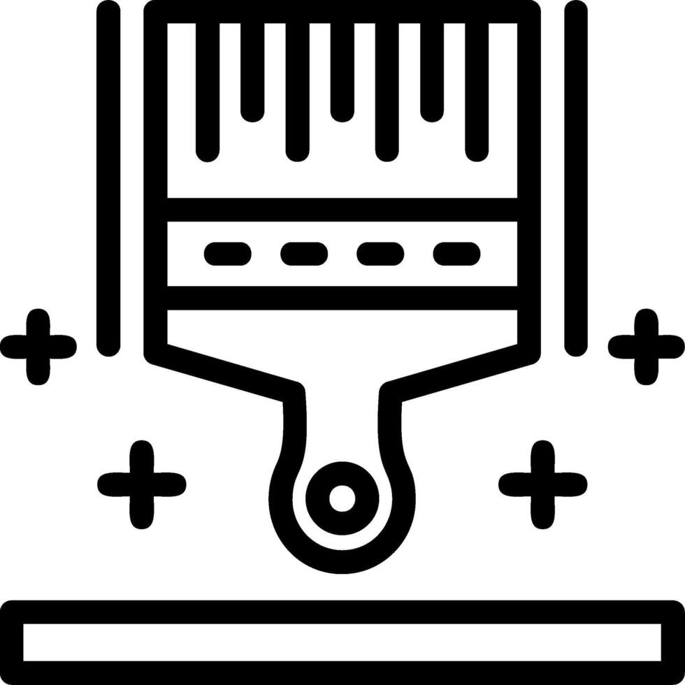 Paintbrush Line Icon vector