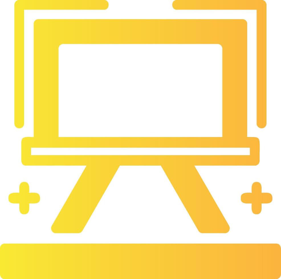 Easel Solid Multi Gradient Icon vector