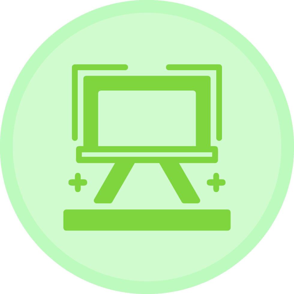 Easel Multicolor Circle Icon vector