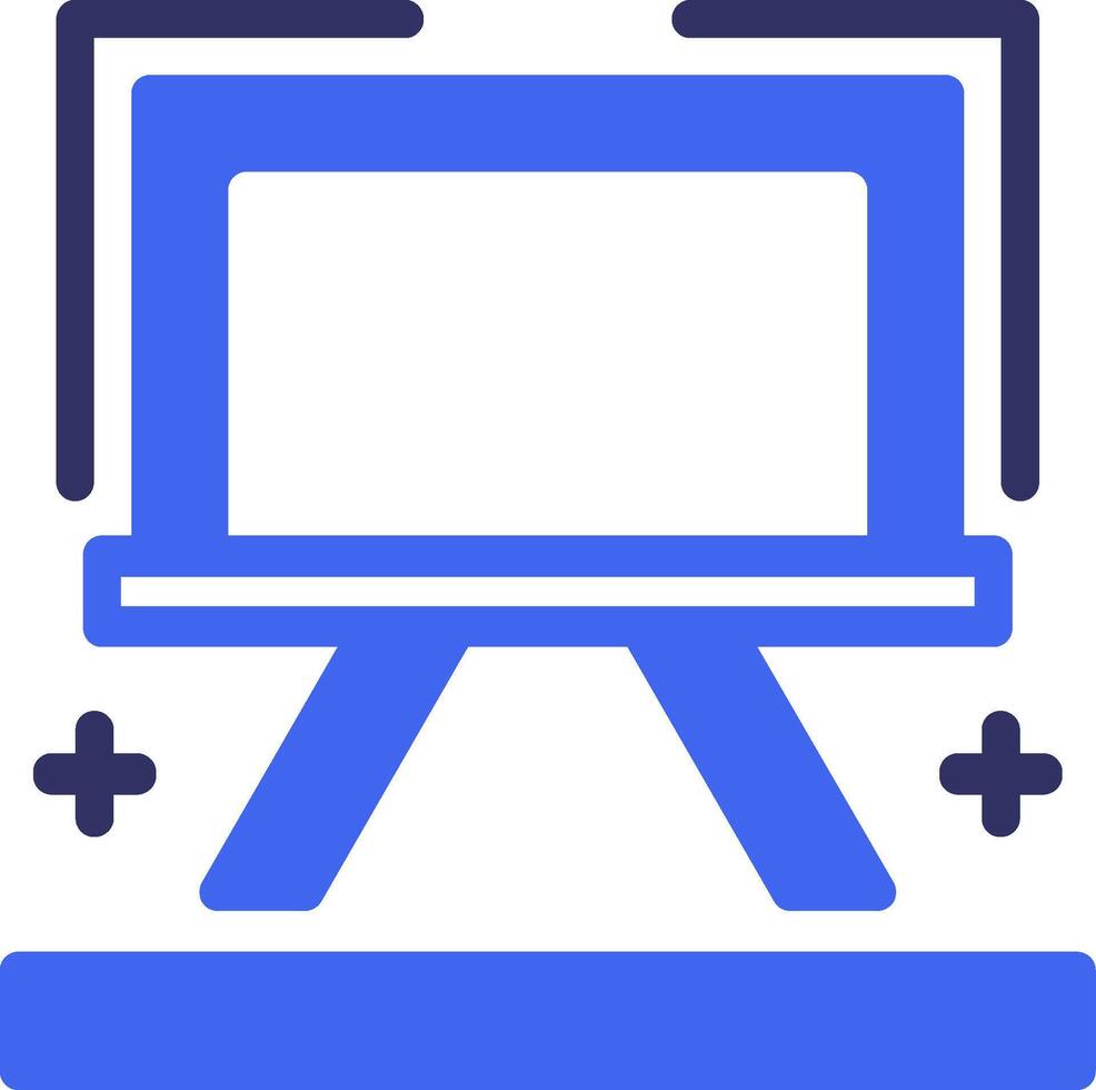 Easel Solid Two Color Icon vector