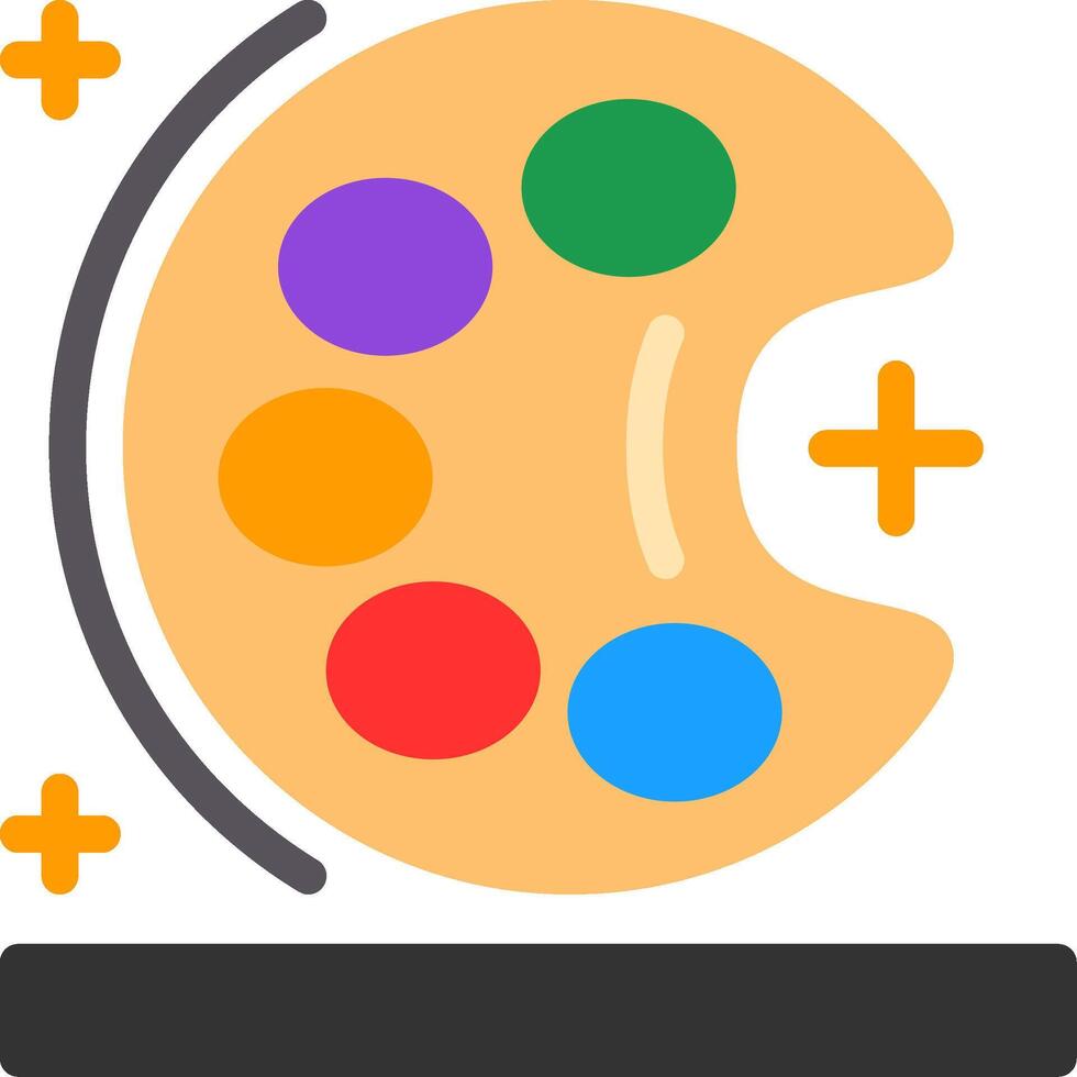Palette Flat Icon vector