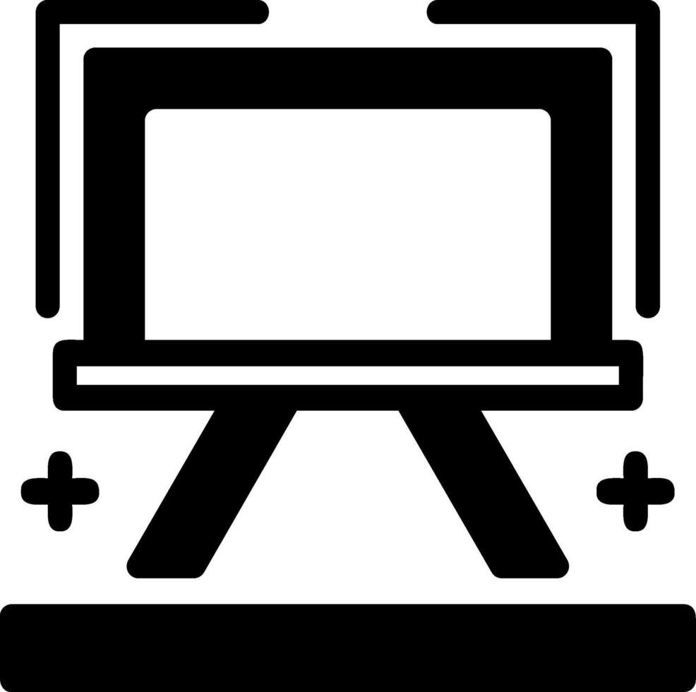 Easel Glyph Icon vector