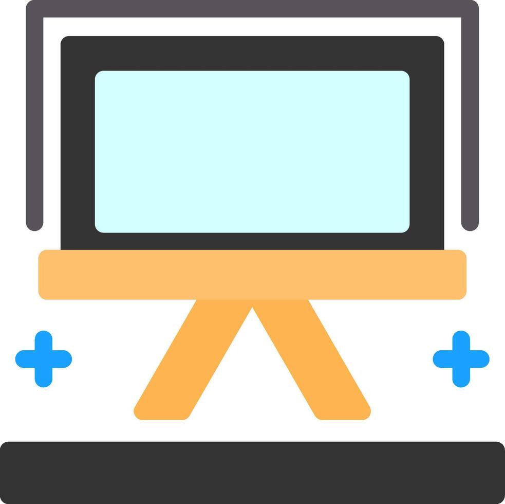 Easel Flat Icon vector