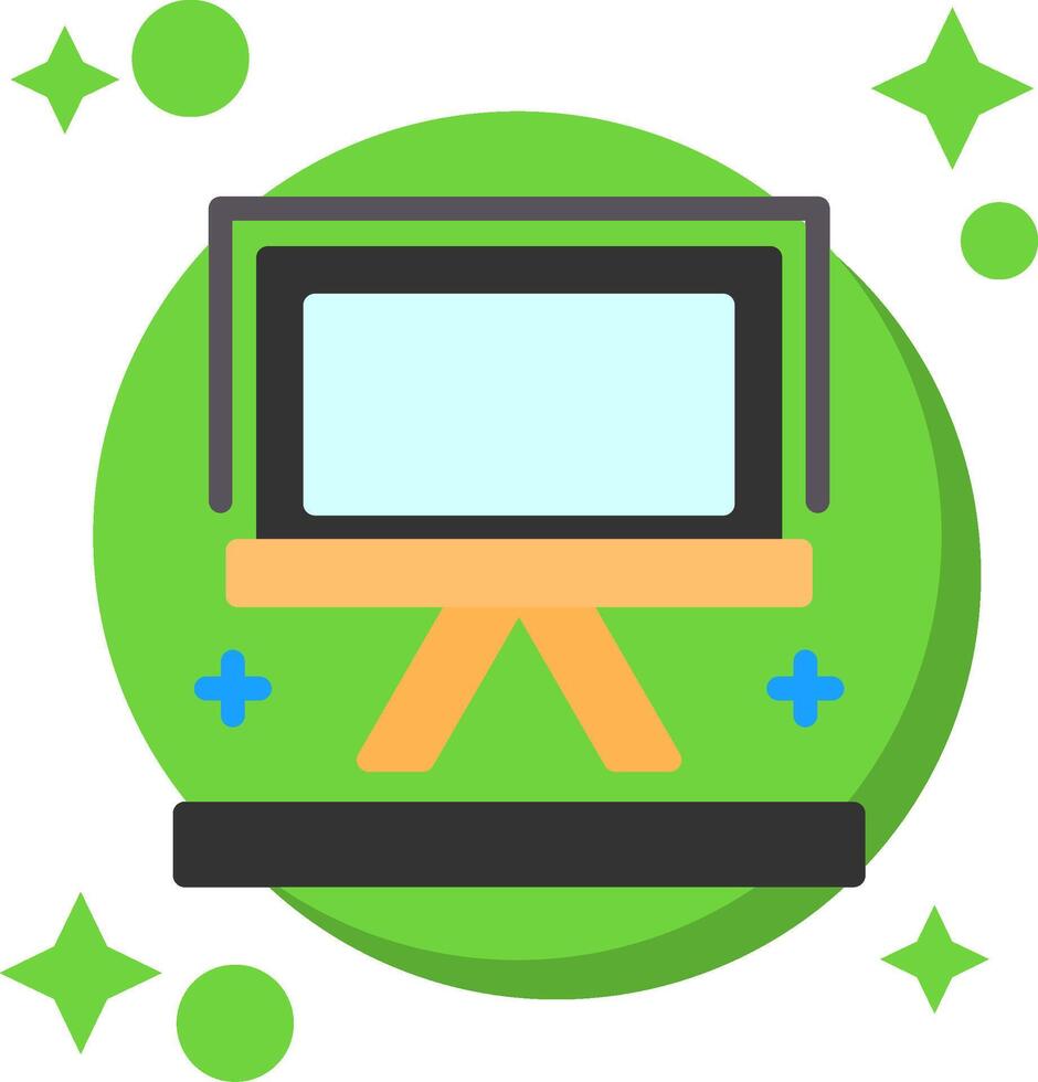 Easel Tailed Color Icon vector