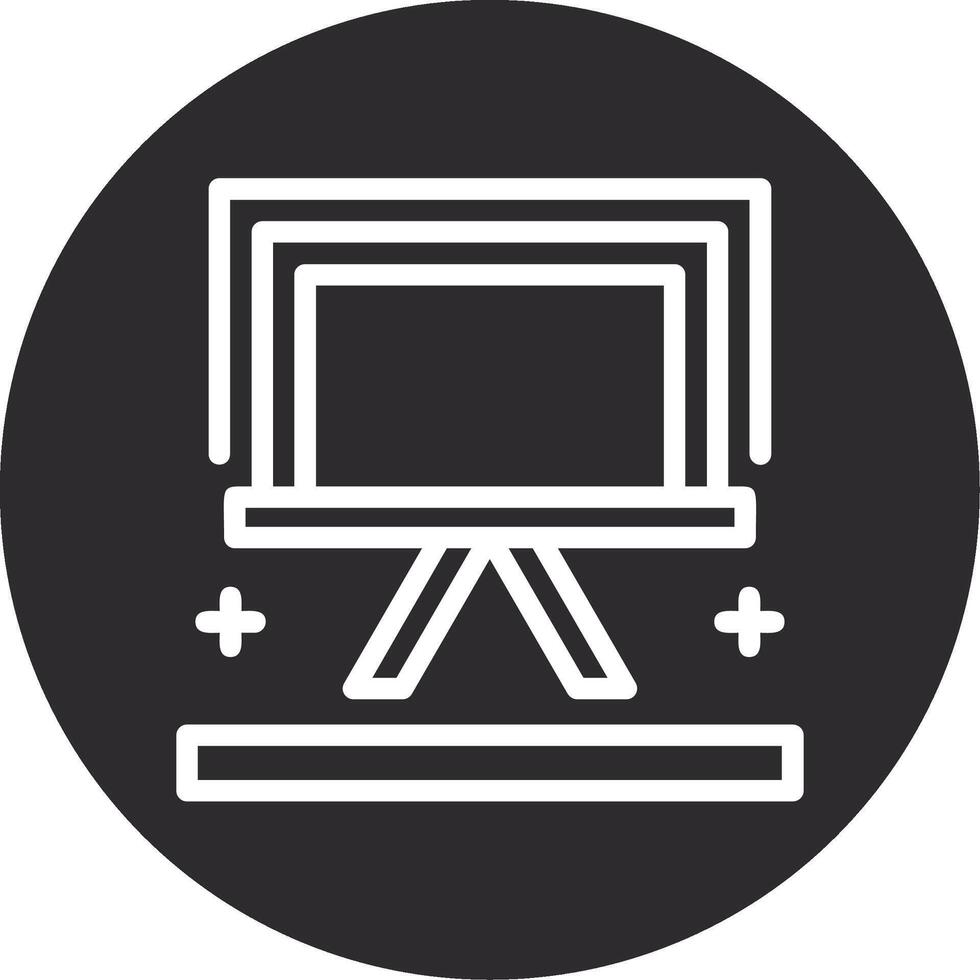 Easel Inverted Icon vector