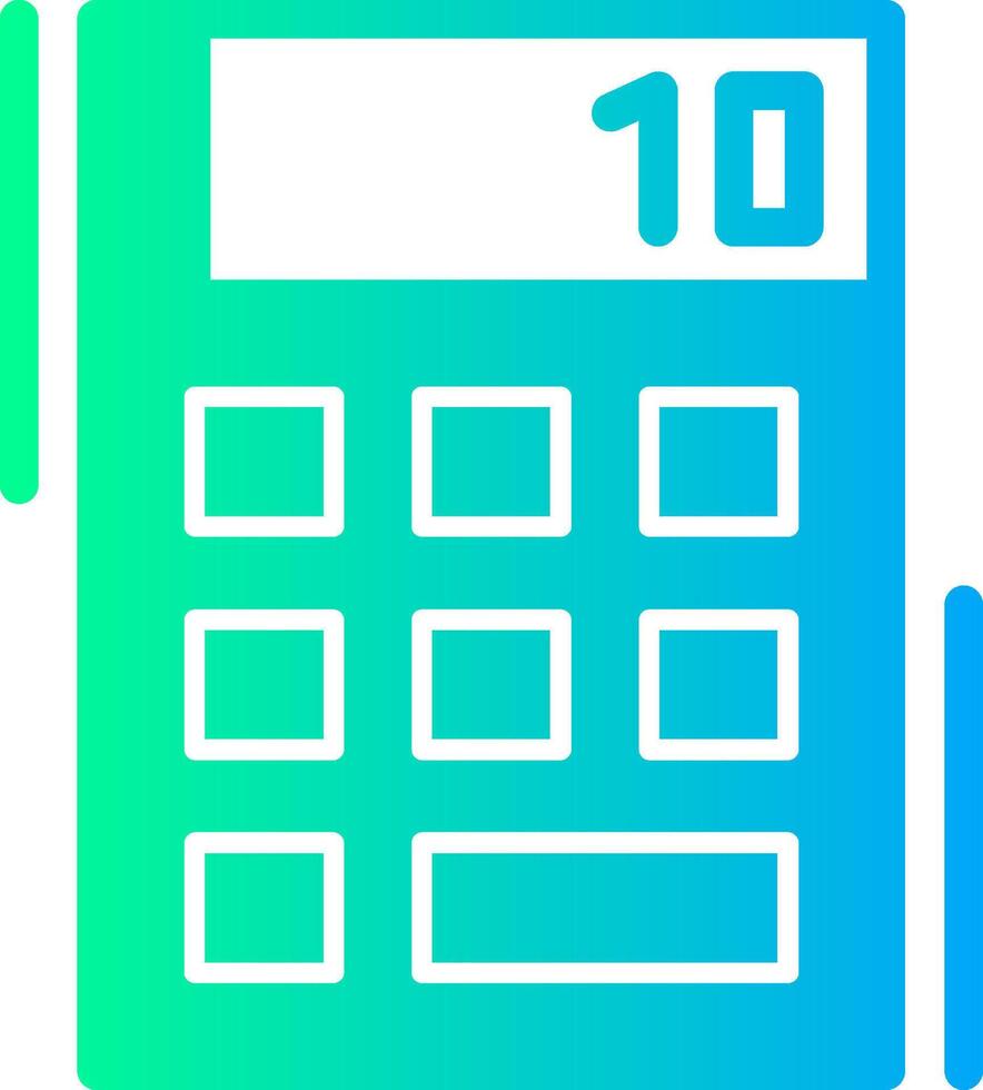 Calculator Solid Multi Gradient Icon vector