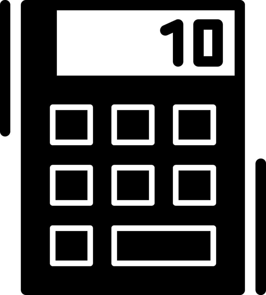 Calculator Glyph Icon vector
