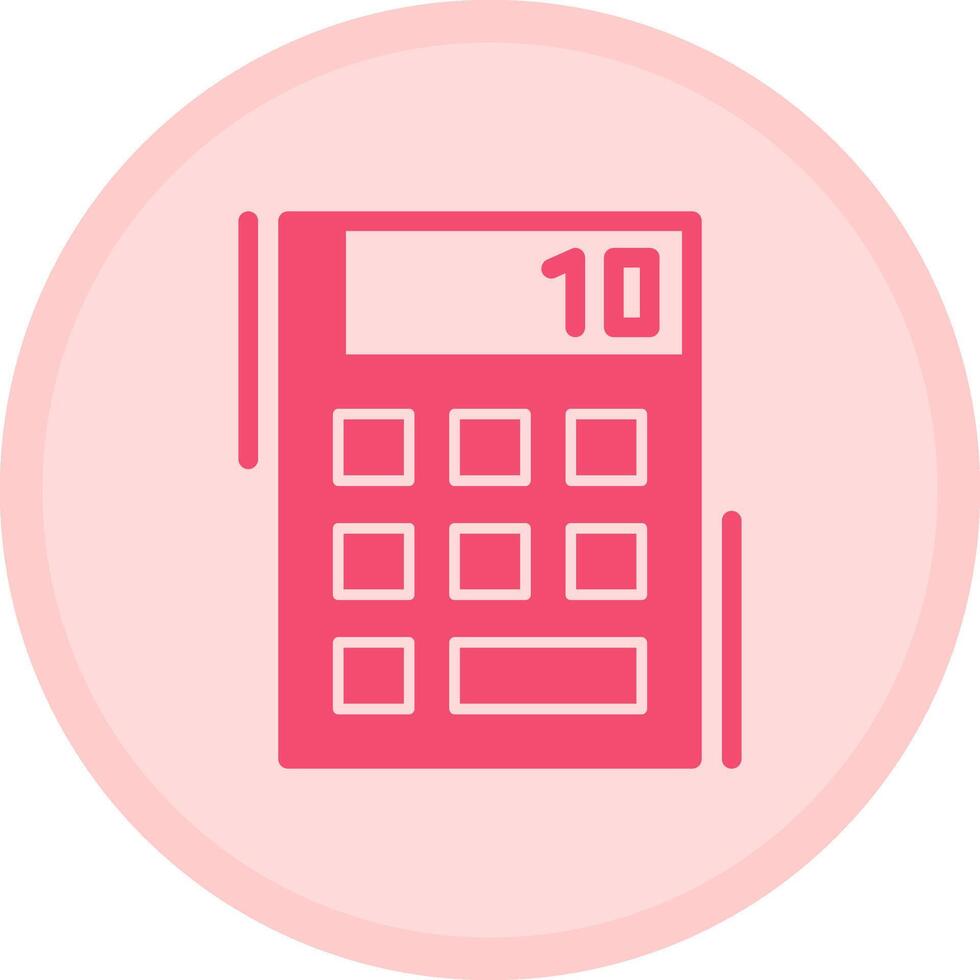 Calculator Multicolor Circle Icon vector