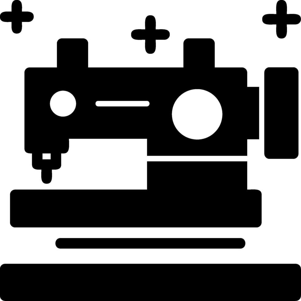 Sewing machine Glyph Icon vector