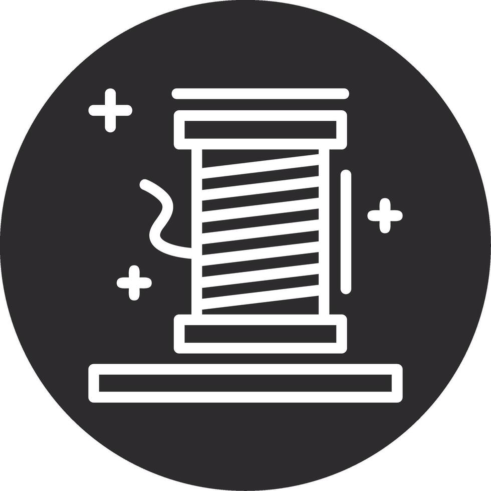 Thread spool Inverted Icon vector