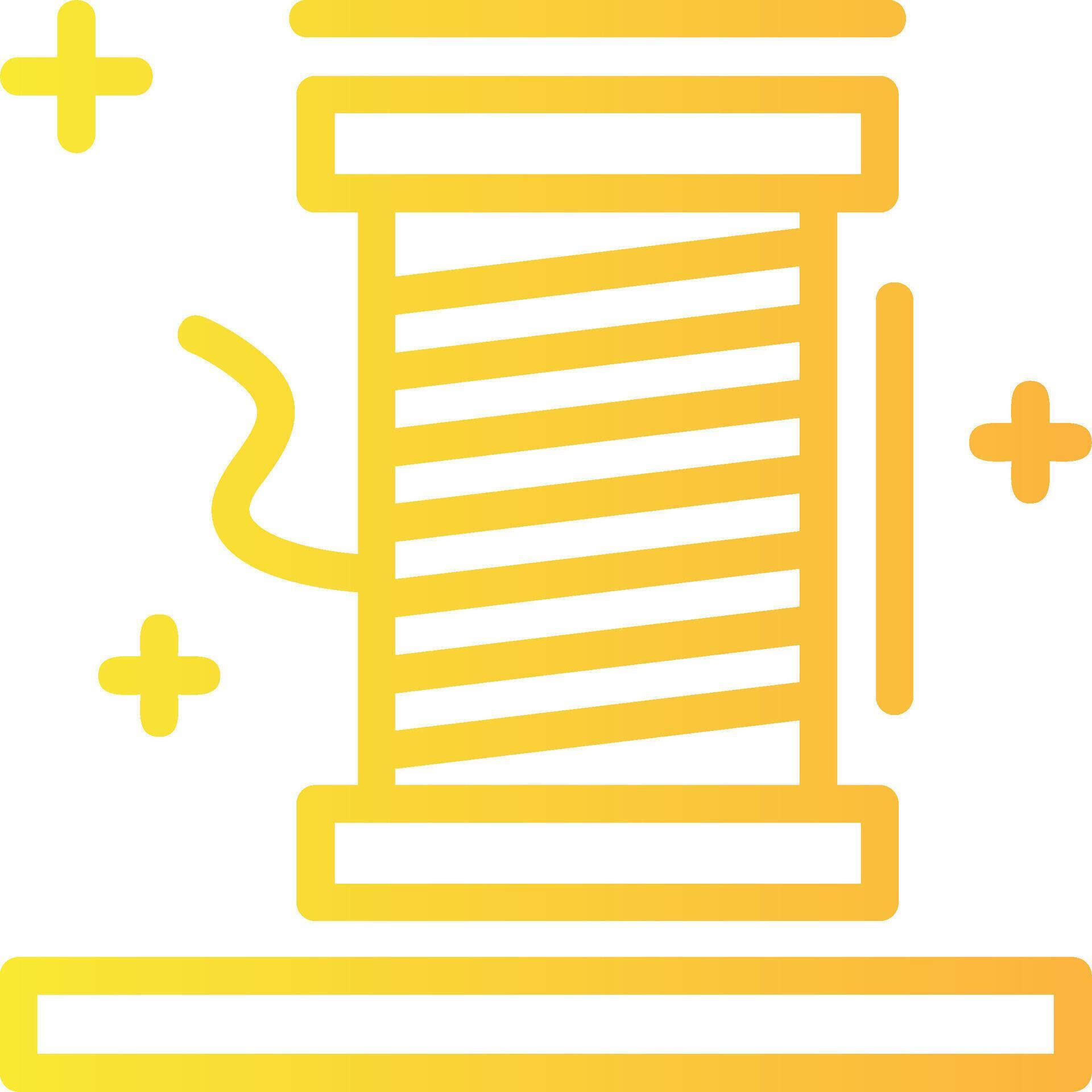 Thread spool Linear Gradient Icon 39466016 Vector Art at Vecteezy
