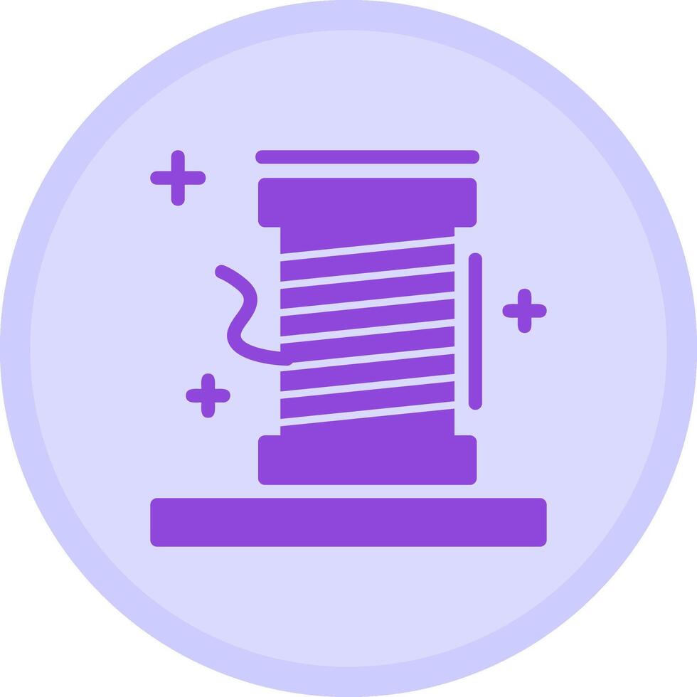 Thread spool Multicolor Circle Icon vector