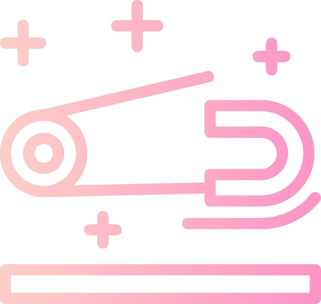 Safety pin Linear Gradient Icon vector
