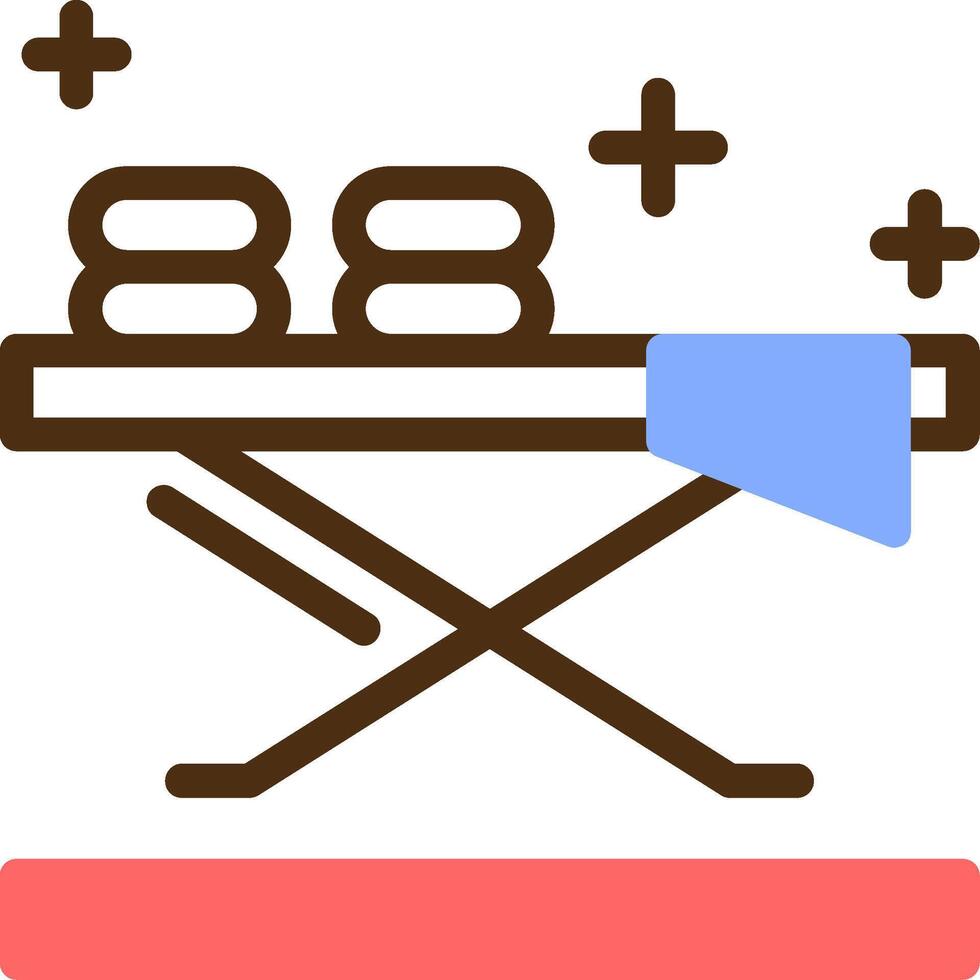 Ironing board Color Filled Icon vector
