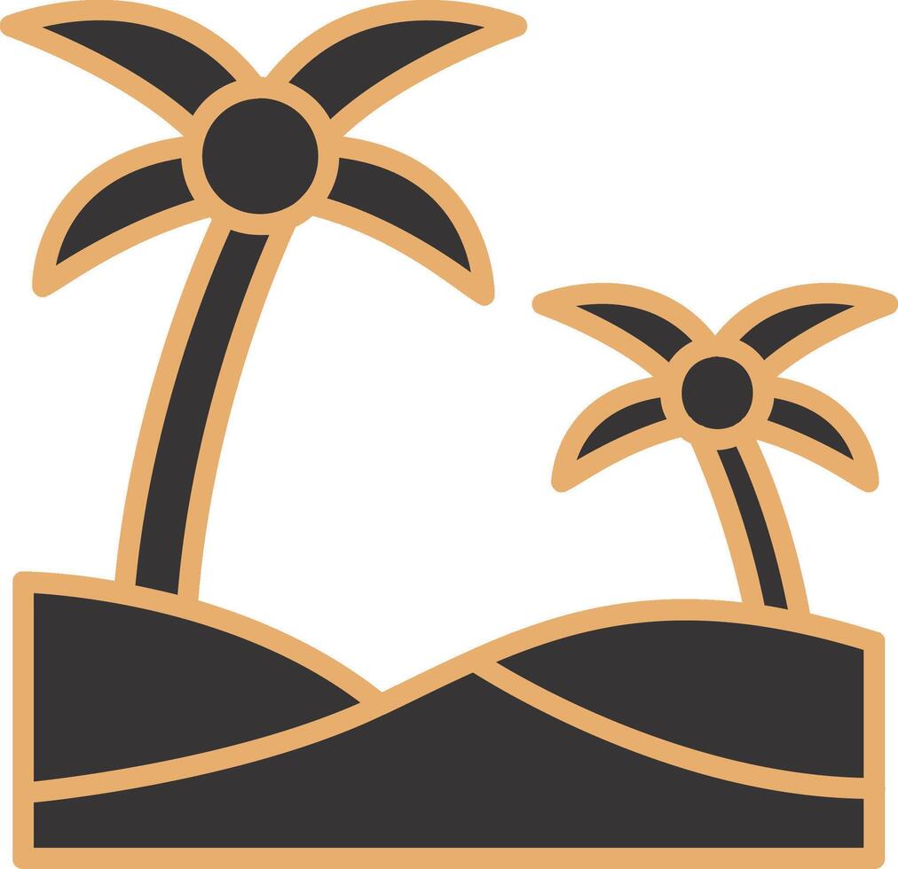 Oasis Vector Icon