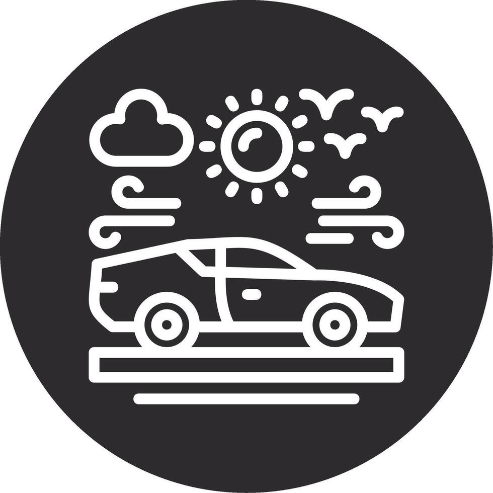 Car Inverted Icon vector