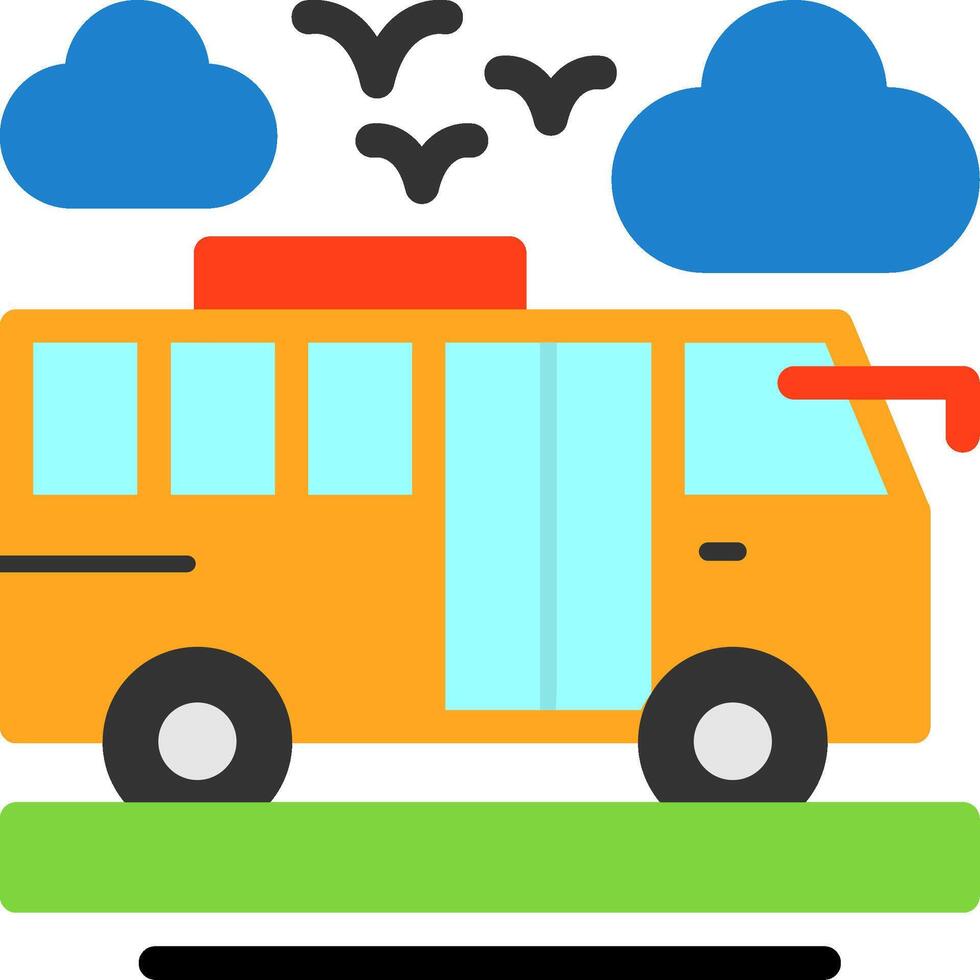 Bus Flat Icon vector