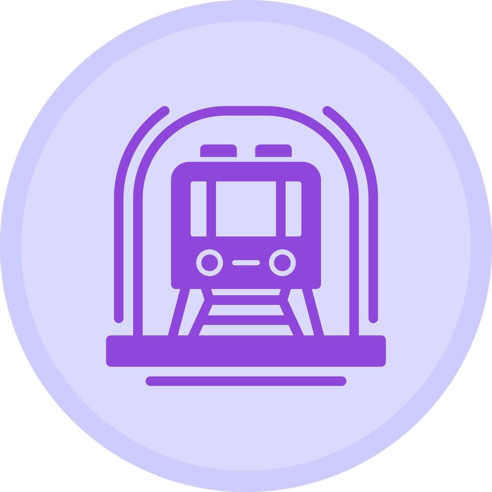 Subway Multicolor Circle Icon vector