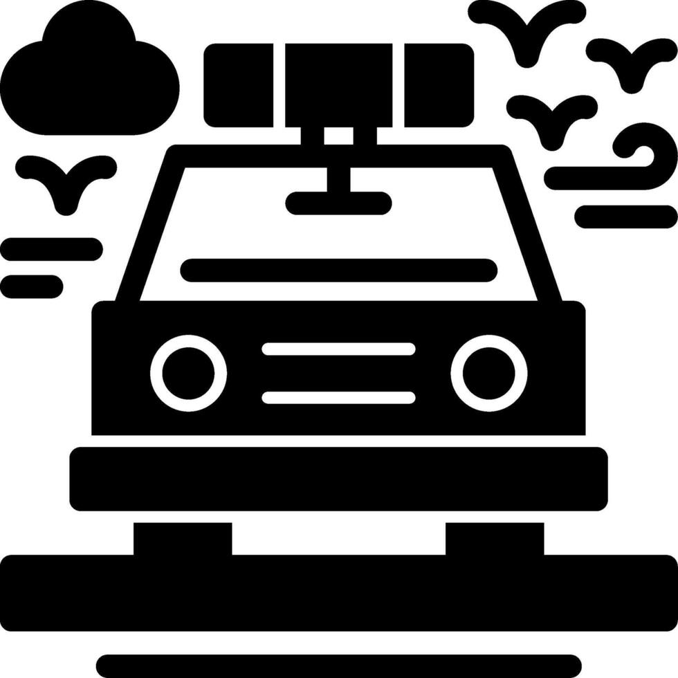 Police car Glyph Icon vector