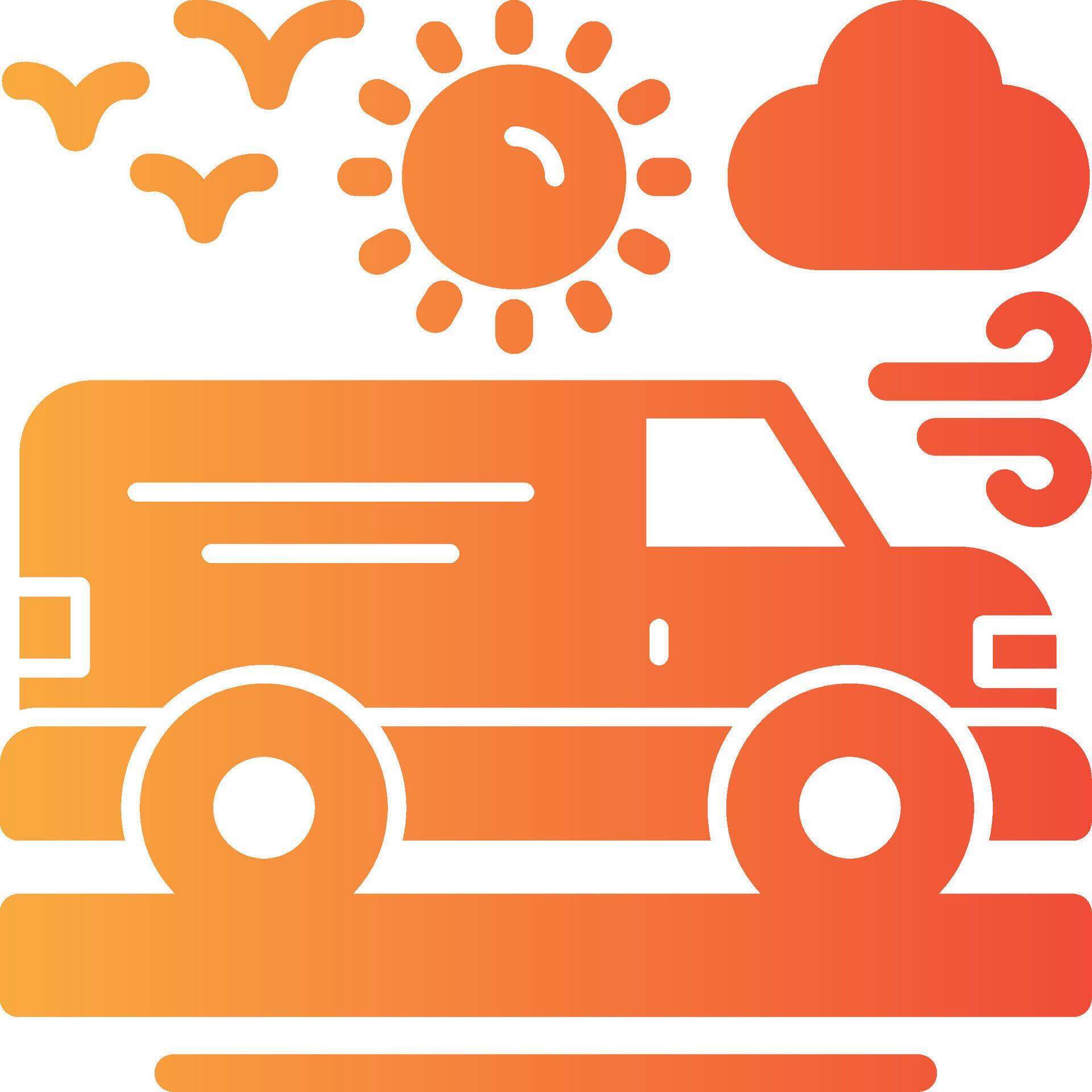 Van Solid Multi Gradient Icon 39466930 Vector Art at Vecteezy