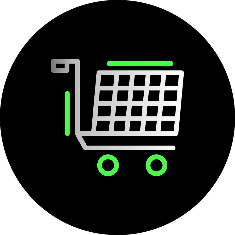 Shopping cart Dual Gradient Circle Icon vector