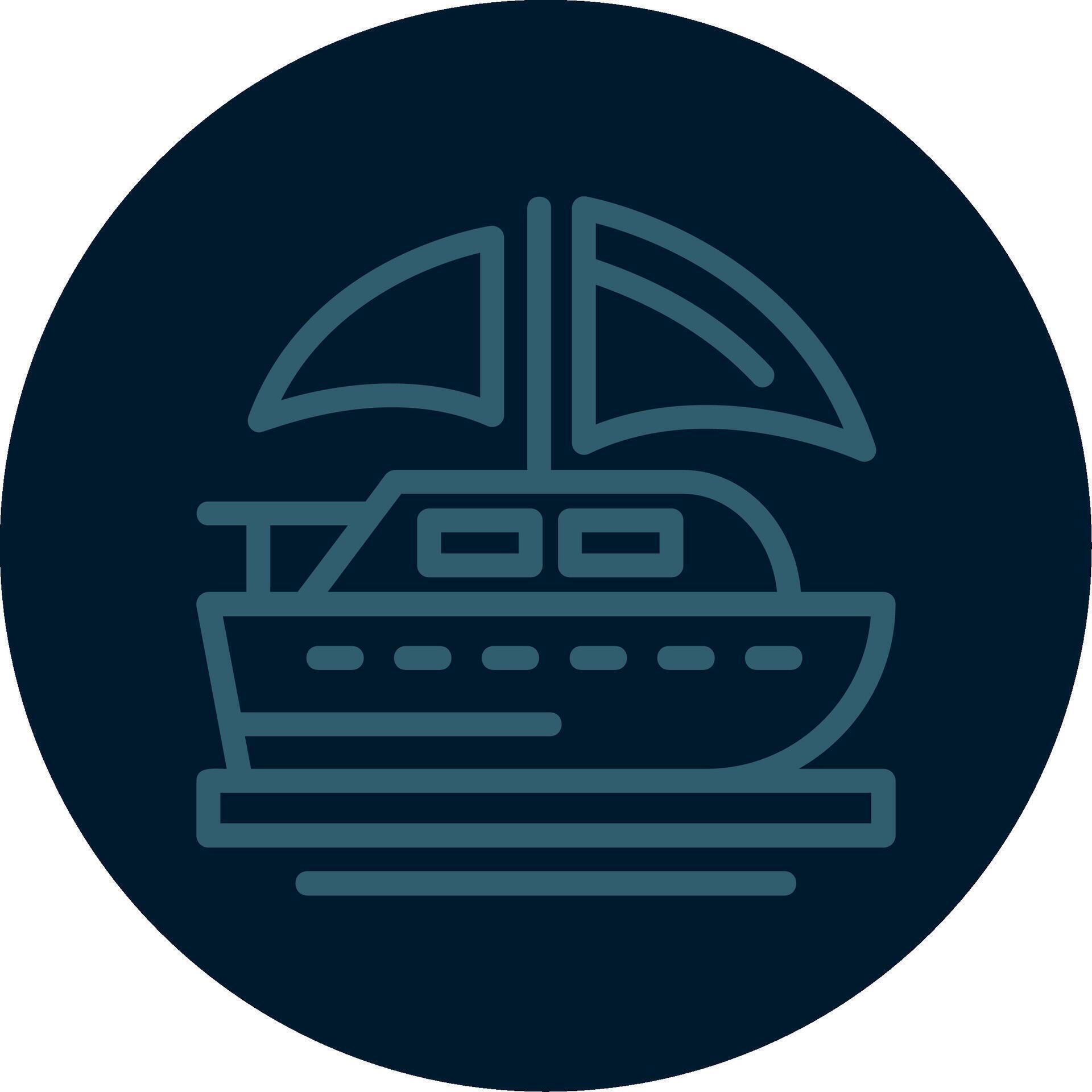 Sailboat Line Multi color Icon 39467092 Vector Art at Vecteezy