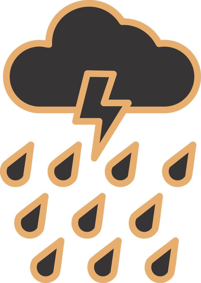 icono de vector de lluvia