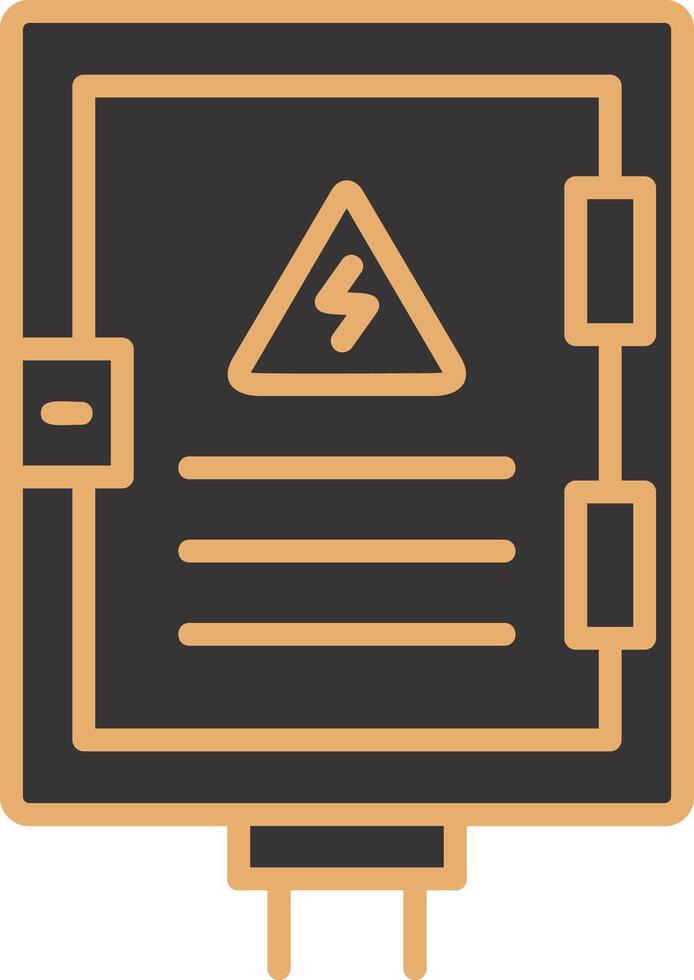 icono de vector de panel eléctrico