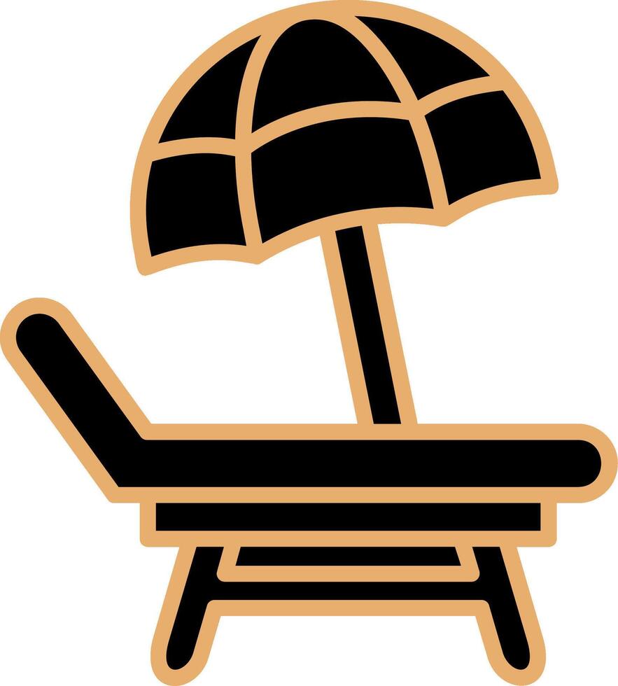 Beach Chair Vector Icon