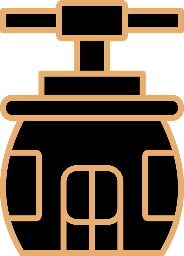 teleférico vector icono