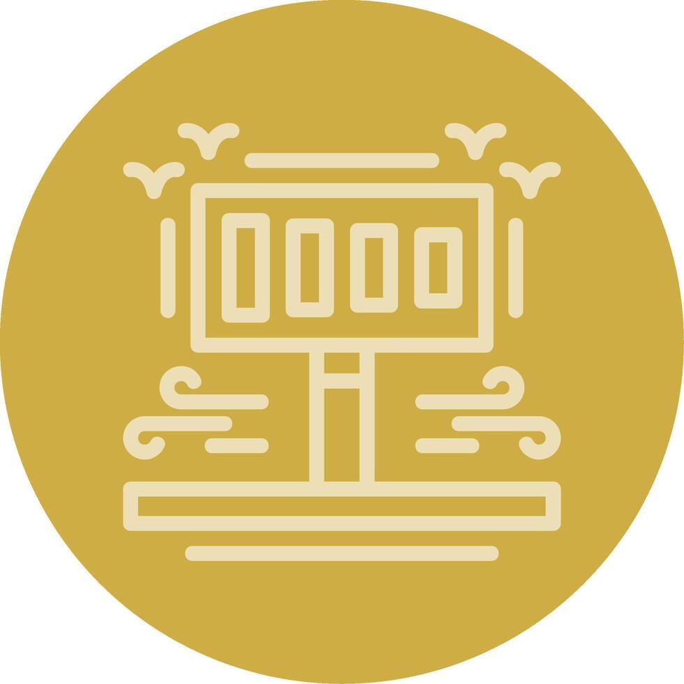 Pedestrian crossing Line Multi color Icon vector