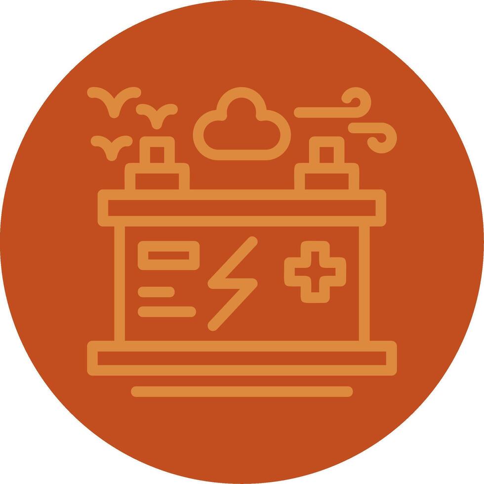 Battery Line Multi color Icon vector