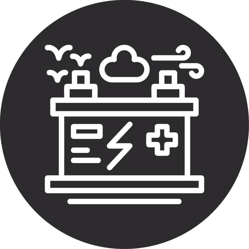 Battery Inverted Icon vector