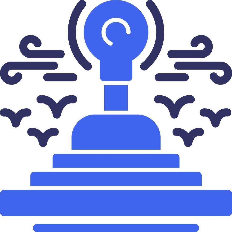 Gearshift Solid Two Color Icon vector