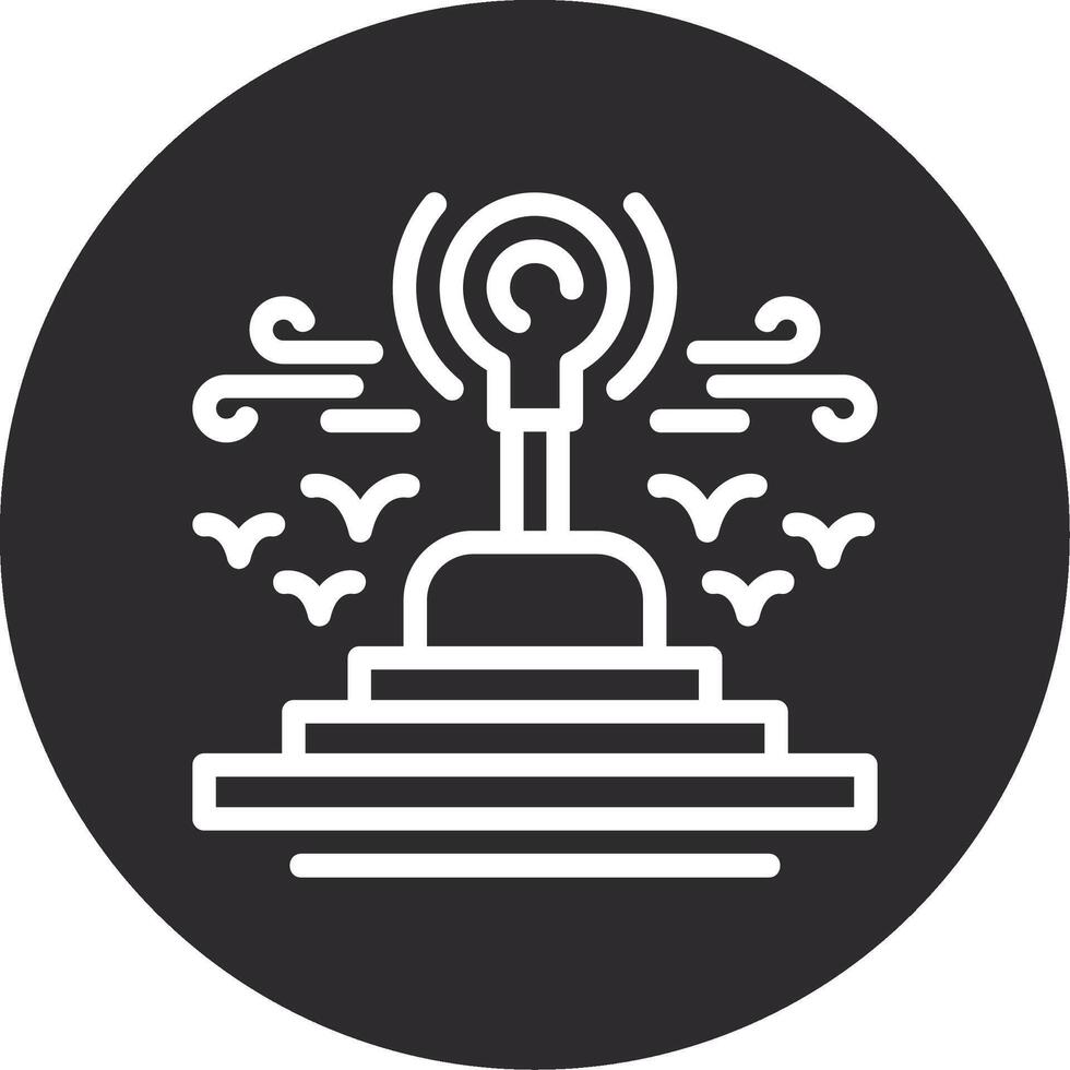 Gearshift Inverted Icon vector