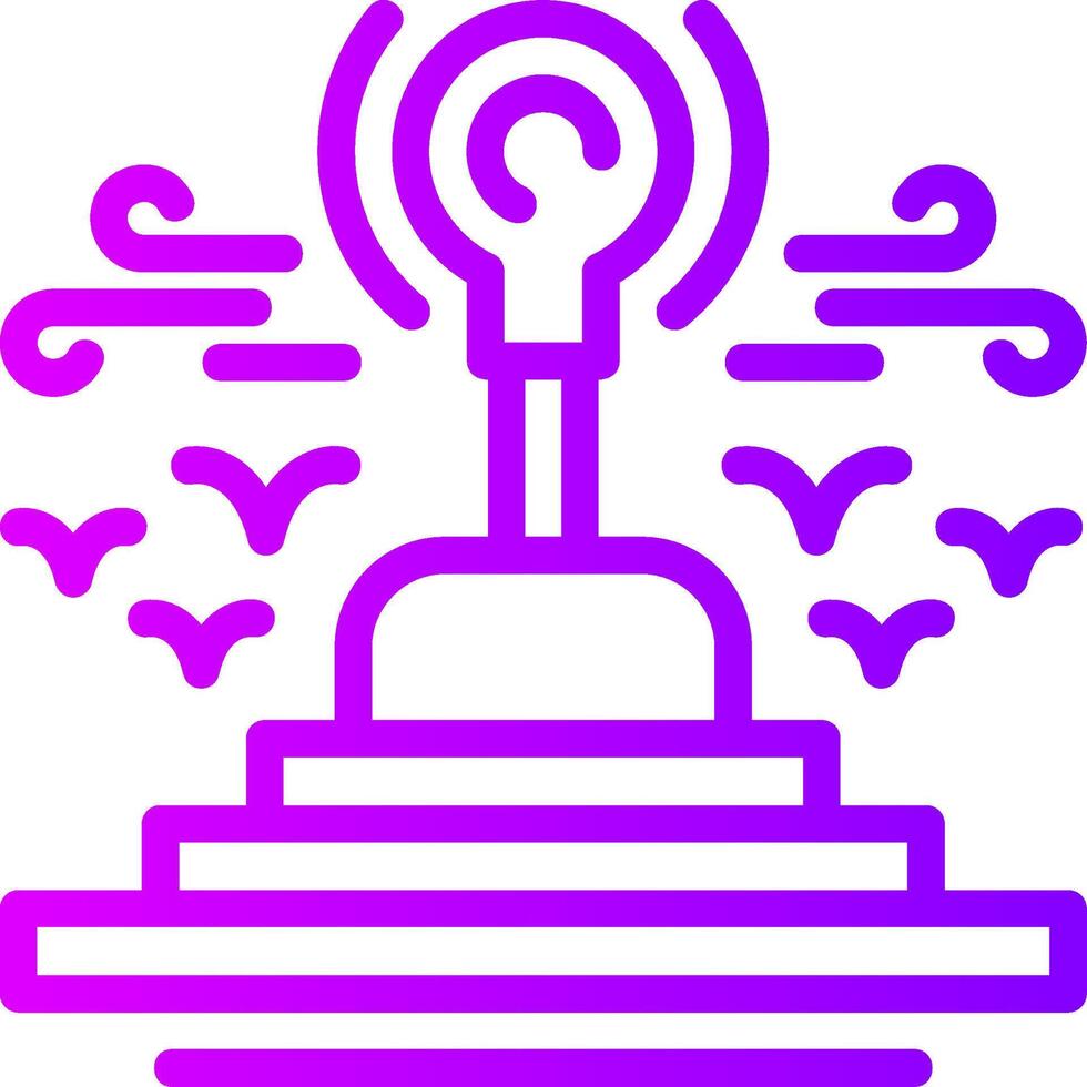 Gearshift Linear Gradient Icon vector