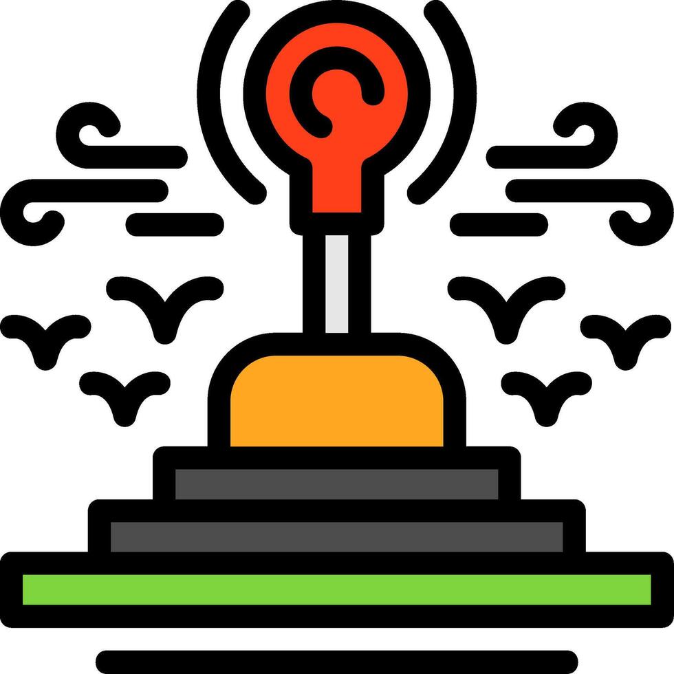 Gearshift Line Filled Icon vector